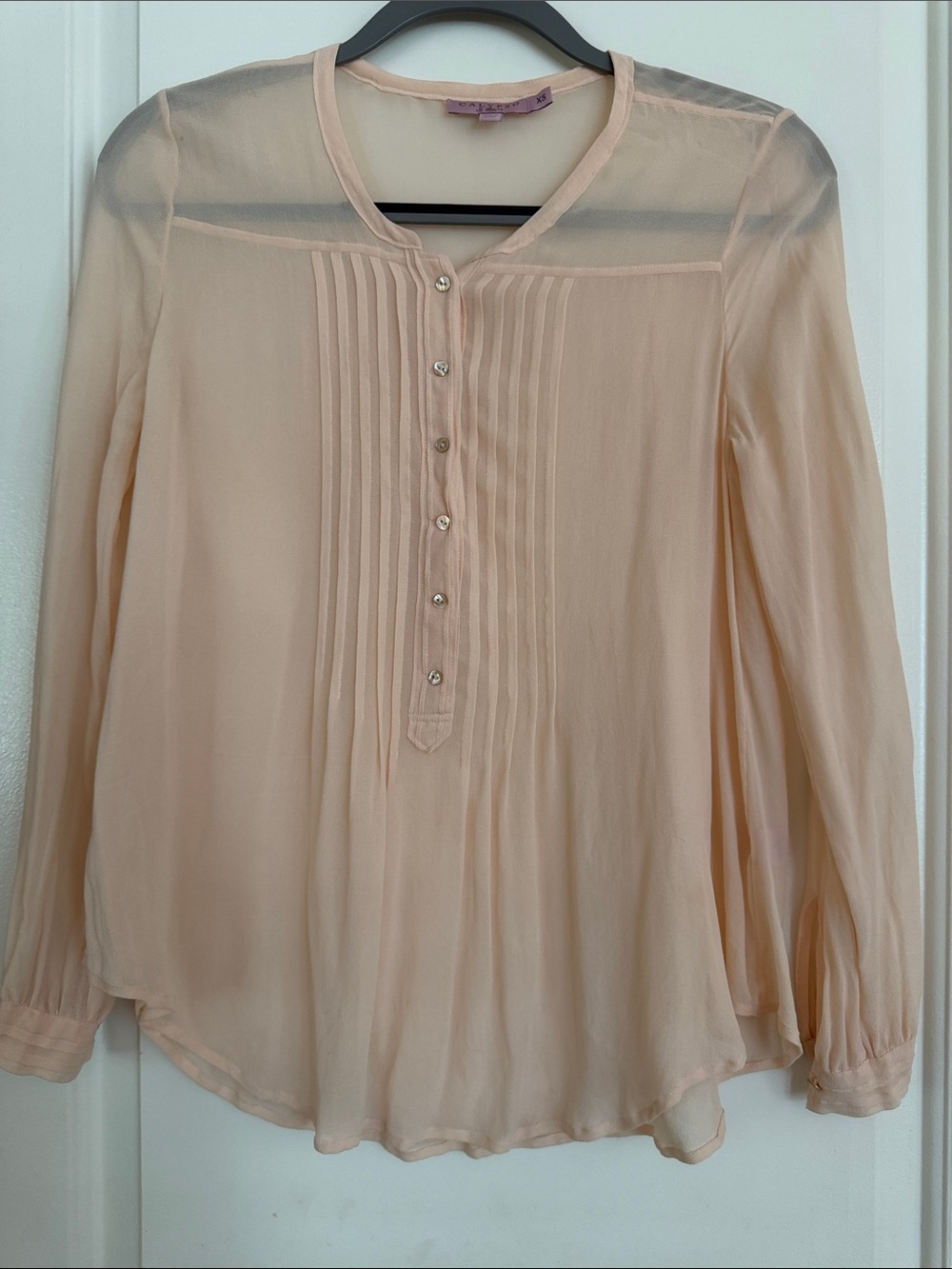 Calypso St. Barth 100% silk blouse size XS